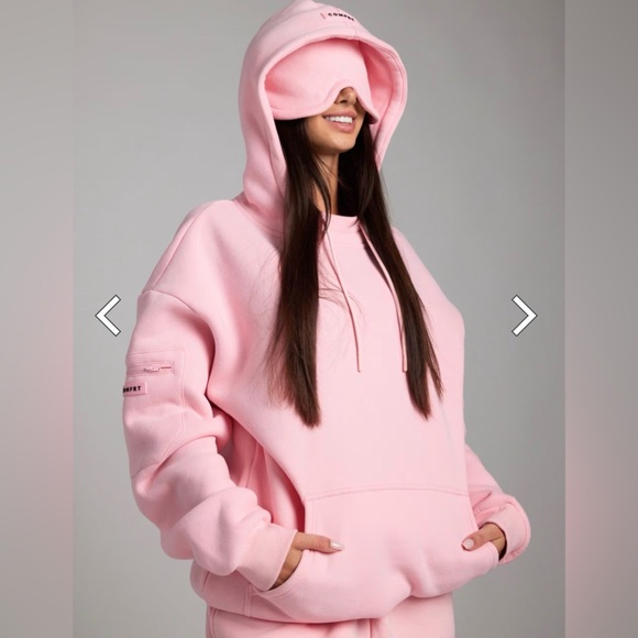 Comfrt Petal Pink Airplane Mode Hoodie and Joggers - Picture 6 of 10